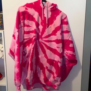 oversized tie dye hoodie